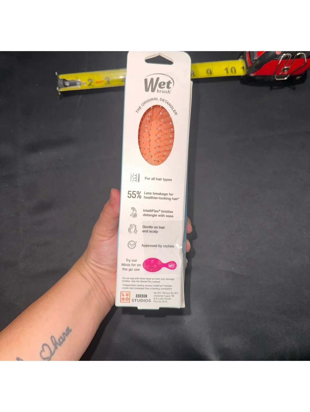 Wet Brush Bluey Midi Detangler Hair Brush for Wet or Dry Use